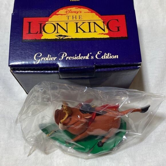Disney Multicolor Pumbaa and Timon Grolier President's Edition Ornament OS - Picture 2 of 8